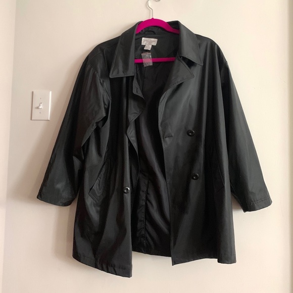 Casual Corner Jackets & Blazers - Black Trench Coat